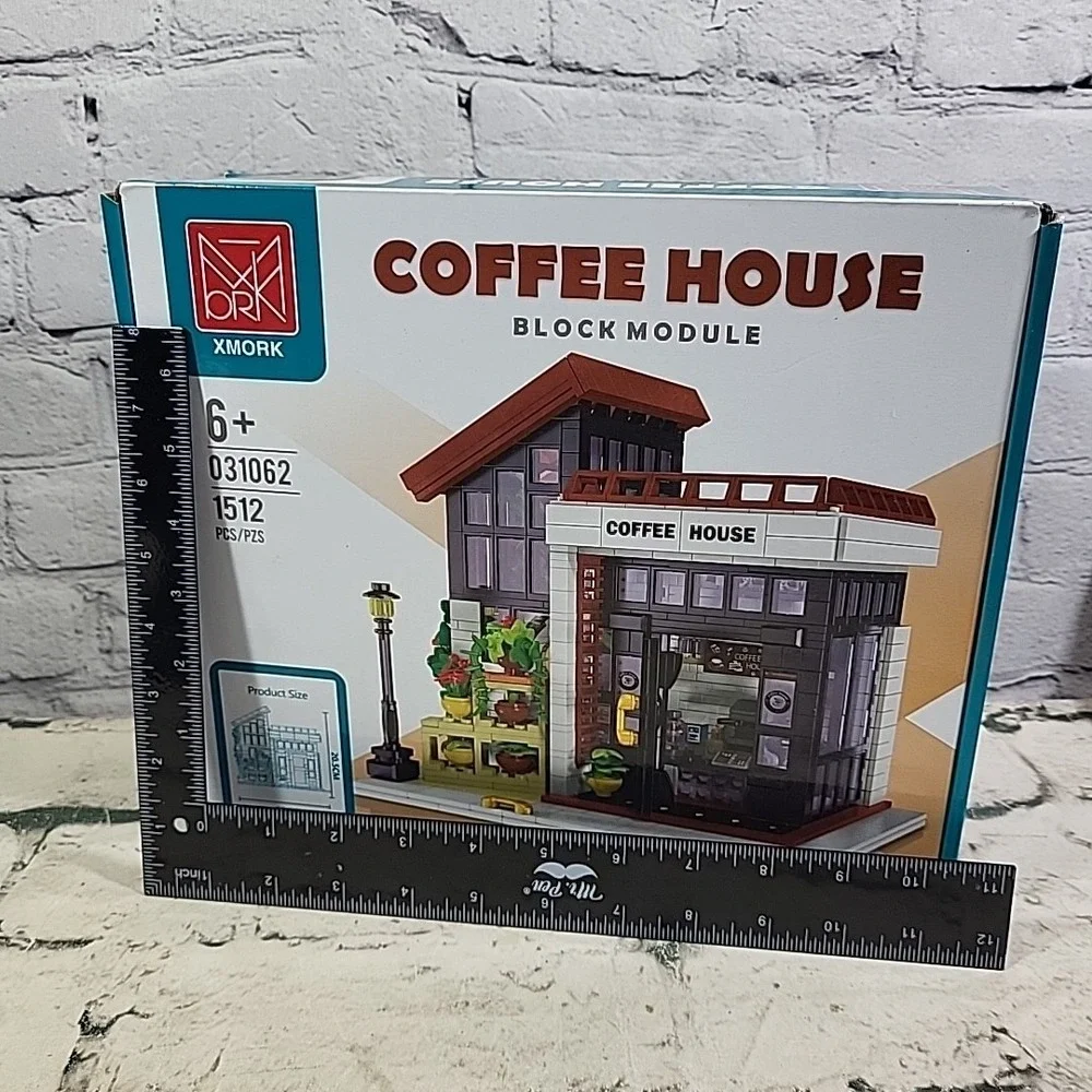 XMORK Coffee House Block Module Building Kit Set Ages 6+‎ 031062 1512 Pcs